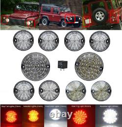 10 pièces lampe DEL lumière clignotants kit pour Land Rover Defender 90/110/130
