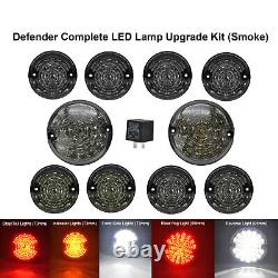 10x LED Fumé Indicateur lumineux clignotants Kit Pour 90-16 Land Rover Defender