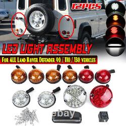 12x Pour Land Rover Defender90/110/130 kit complet LED lampe lumière clignotants