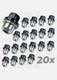 20x Nuts Kit Land Rover Discovery 1 Alloy Wheels Ecrou De Jantes New Rrd500560