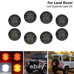 8X Pour 1990-16 Land Rover Defender LED Fumé Indicateur Lumineux Clignotants Kit