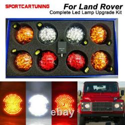 8pcs LED Indicateur Lumineux Clignotants Kit pour Land Rover Defender 1990-2016