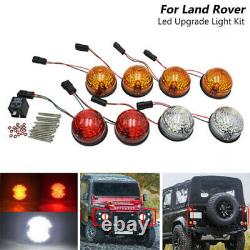 8pcs LED Indicateur Lumineux Clignotants Kit pour Land Rover Defender 1990-2016