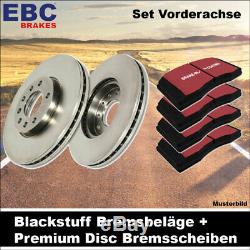 EBC Kit de Freins Essieu Étoffe Noire Plaquettes Premium Disc Disques 25814