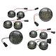 Front & Rear Smoked Led Light Upgrade Kit Fit For Land Rover Defender 90 110
