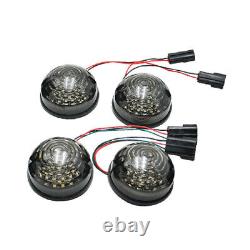 Front & Rear Smoked LED Light Upgrade Kit Fit For Land Rover Defender 90 110