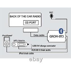 Grom Audio BT3 Bluetooth Adaptateur Kit Voiture pour Rover 75 Zt Land Discovery
