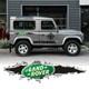 Kit Autocollant Stickers Bande Voiture Tout Terrain Land Rover 90 Off Road