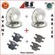 Kit Complet Disques Et Plaquettes Avant + Arri&egrave;re Abs Pour Land Rover Range Cdd