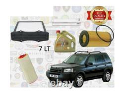 Kit Entretien 4 Filtres + 7 L Huile Castrol 5W30 Land Rover Freelander I 2.0 TD4