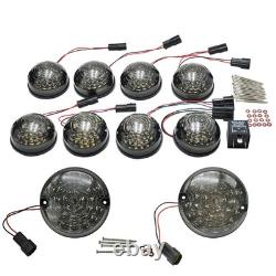LED Fumé Indicateur lumineux clignotants 10X/Kit Pour Land Rover Defender 90-16