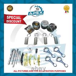 Land Rover 204DTD 2.0 Diesel Piston X4 + Bielle X4 Timing Chaîne Kit Rebuild Set