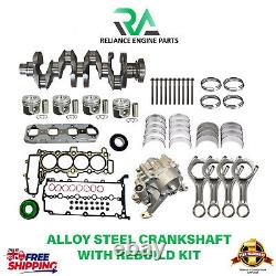 Land Rover 204DTD Alliage Acier Vilebrequin Avec Moteur Rebuild Kit 2.0 Gazole