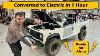Land Rover Converted To Electric In One Hour