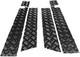 Land Rover Defender 110 (2 Porte) Noir Carreaux Porte & Aile Bas Bordure Kit