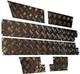 Land Rover Defender 90 Noir Résistant 3mm Carreaux Porte & Aile Bas Bordure Kit