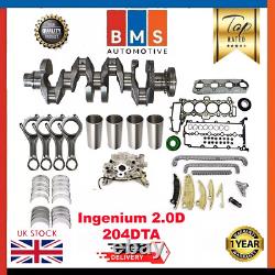 Land Rover Jaguar 204DTA 2.0 D Ingenium Bi-Turbo Vilebrequin Avec Rebuild Kit De