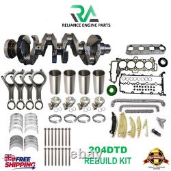 Land Rover Jaguar 204DTD 2.0 Simple Turbo Ingenium Vilebrequin Avec Rebuild Kit