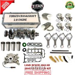 Land Rover Jaguar E-Pace Xe 2.0D 204DTD Vilebrequin Avec Moteur Rebuild Kit