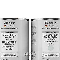 Peinture Voiture kit de pot pour Land Rover 839 Verbier Silver Metallic 3,5L