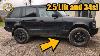 Range Rover L322 34 Tyres And 2 5 Lift Fitting