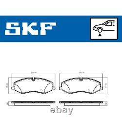 SKF Kit Disques de Frein Avant Ventilé + Plaquette pour Land Rover Discovery IV