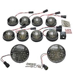 Smoked 10 pieces LED Light Upgrade Kit Land Rover Defender 90 110 130 serie 3