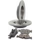 Zimmermann Kit Disques De Frein Arrière Plein + Plaquette Pour Land Rover Fa