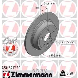 ZIMMERMANN Kit Disques de Frein Arrière Plein + Plaquette pour Land Rover Fa