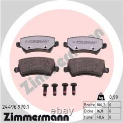 ZIMMERMANN Kit Disques de Frein Arrière Plein + Plaquette pour Land Rover Fa